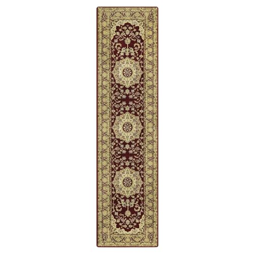Memoryfield Area Rug 2x8 Vintage Rug Oriental Floral Entryway Runners Indoor Traditional Runner Rug Hallway Rug Runner Kitchen Laundry Long Rug Non-Shedding Bathroom Bedroom Floor Mat Accent Rug Red - color: Red, size: 2' x 8' (Rectangular)