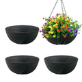 4 Pack 16 Inch Fabric Planter Basket Liner- Felt Flower Pot Liners Replacement Coco Fiber Liner for Hanging Basket Flowers Round Hanging Basket Liners Prevent Birds from Nesting - size: 4pack-16inch
