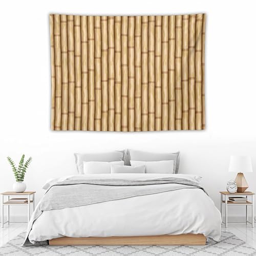 HZOHNAGO Bamboo Tapestry Retro Brown Bamboo Pattern Printed Wall Tapestry Painting Wall Hanging for Bedroom Living Room Dorm 40" W x 30" H - color: Bamboo-2, size: 40"L x 30"W