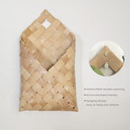 Woven Wall Hanging Basket, Hanging Wall Storage Belly Basket for Flowers & Essentials - Woven Wall Decorative Flower Basket (1)