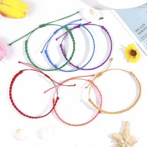 choice of all String Bracelets for Women Boho Wave Surfer Beach Wear Cute Bracelets Set Summer Friendship Jewelry Accessories Beach Stuff - color: F3：rainbow bracelets