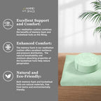 Meditation Cushion Set Zafu & Zabuton – Buckwheat Hull & Memory Foam, Adjustable Floor Pillow for Yoga, Meditation & Sitting, Removable Velvet Cover (Sage Green) - color: Sage Green
