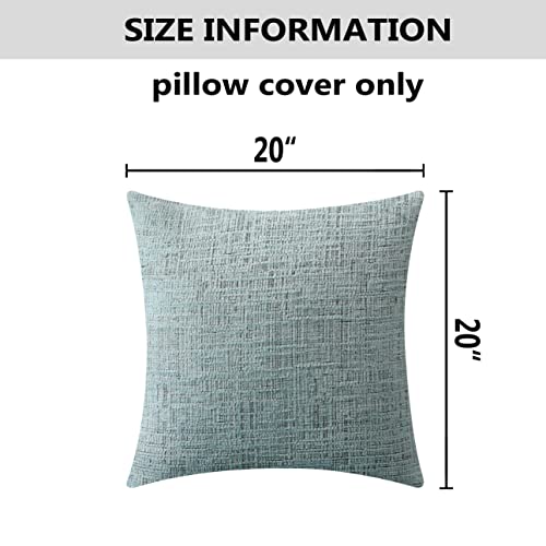 Home Brilliant Modern Decorative Throw Pillow Protectors Super Soft Chenille Plush Velvet Cushion Covers for Kids, 20x20 inches, Set of 2, Teal - color: Teal, size: 20" x 20" (Pack of 2)