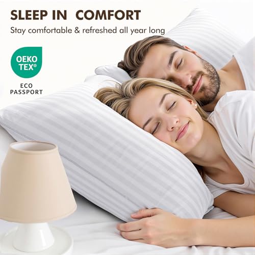 MIULEE 22x22 Pillow Inserts, Firm and Fluffy Decorative Square Throw Pillows for Couch Sofa Bed, Down Alternative with 100% Cotton Cover Pack of 2 - size: 22x22 Inch