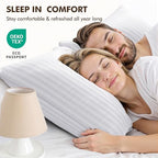 MIULEE 22x22 Pillow Inserts, Firm and Fluffy Decorative Square Throw Pillows for Couch Sofa Bed, Down Alternative with 100% Cotton Cover Pack of 2 - size: 22x22 Inch