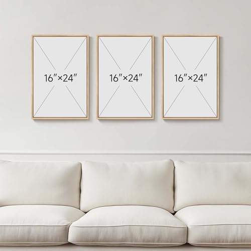 Framed Vintage Matisse Wall Art, Large Set of 3 Piece Colorful Canvas Artwork for Walls, Matisse Retro Landscape Paintings Prints Pictures for Living Room Bedroom Hallway Office Wall Decor 16x24 - color: Abstract Landscape, size: 16"W x 24" H x 3Pcs