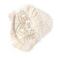 OSALADI Bohemian Macrame Lamp Shade Handmade Cotton Rope Woven Floor Lamp Cover 9.84X9.84X7.87 Inch for Bedroom Living Room Rustic Home Decor