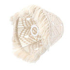 OSALADI Bohemian Macrame Lamp Shade Handmade Cotton Rope Woven Floor Lamp Cover 9.84X9.84X7.87 Inch for Bedroom Living Room Rustic Home Decor