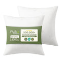 Ashler Throw Pillows Insert- 20x20 Pillow Inserts with Air Layer, Premium Bed and Couch Pillows - Indoor Decorative Throw Pillow, Square Cushion Sham Stuffer, Pack of 2, White - size: 20x20 Inch