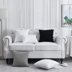 FAVRIQ 30 x 30 Pillow Inserts - Firm and Fluffy Decorative Square Sofa Throw Pillow with 100% Cotton Cover - Down Alternative Pack of 2 - size: 30x30 Inch