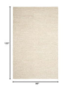 SAFAVIEH Area Rug 8x10 - Natural Fiber Collection - Large - Ivory, Handmade Jute, Ideal for Living Room, Bedroom, Dining Space (NF520A) - size: 8' x 10' (Rectangular)