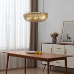 Sovev 27.5 in. Brass Bohemian 3-Light Dimmable Pendant Light with Opal Glass Rattan Shade - color: Sovev - 3 Light