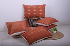 Trade Star 100% Cotton Throw Pillow Cover Farmhouse Lumbar Cushion Cover Tribal Pillow Shams Mudcloth Ethnic for Bedroom (Rust Phoenix 14X22 INCHES) - color: Rust (Phoenix), size: 22" x 14" (Pack of 1)