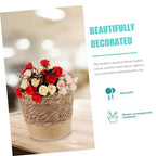 Hand Woven Flower Basket Multi Purpose Decorative Woven Planter for Home Decor with Base for Succulents and Housewarming