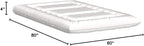 MAXYOYO Japanese Floor Futon Queen Size, Thicken Tatami Mat Sleeping Pad Foldable Roll Up Mattress Trifold Pad Guest Bed, Off White