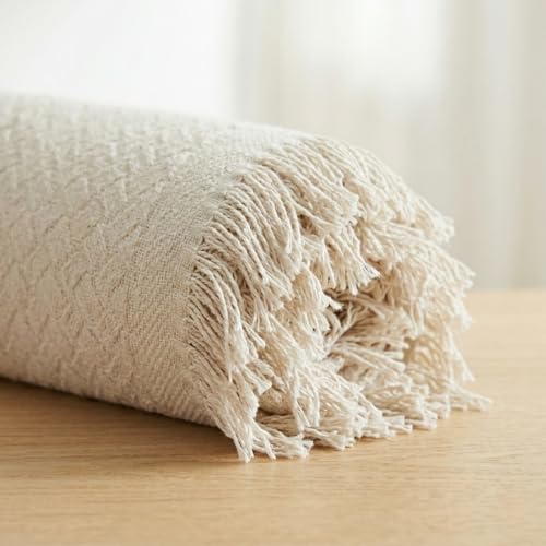 Pure Country Weavers Herringbone Natural Weave Blanket - Gift Tapestry Throw Woven from Cotton - Made in The USA (69x48) - color: Herringbone