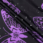 HVEST Purple Butterfly Wall Hanging - Galaxy Space Tapestry for Bedroom, Kids Room, Living Room - 40L x 60W inches - color: Purple, size: 40"L x 60"W