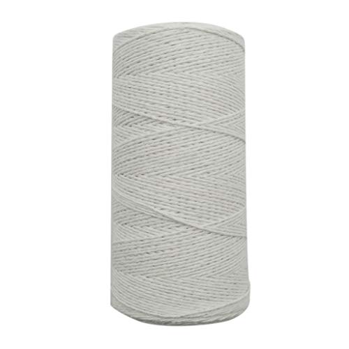 2 Roll 1mm White Pure Cotton Warp Thread Yarn for Weaving Carpet Tapestry Rug Knitting