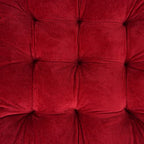 ELFJOY 4 Pack Chair Cushions for Dining Chairs Chair Pads Cushion for Kitchen Office Tufted Square Seat Cushion with Ties (16" Burgundy Velvet) - color: Burgundy Velvet