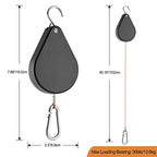 2026 Upgraded Retractable Plant Hanger,Plant Pulleys for Hanging Plants,Easy to Raise and Lower,Quick Lock,Heavy Duty, Adjustable Hook for Garden Baskets Pots,Birds Feeder,(3Pcs,Black) - color: 3pcs-black