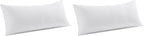 MIULEE 14x36 Inch Throw Pillow Insert Premium Throw Pillow Virgin Microfiber Stuffer Rectangle Pillow for Sofa Bed Couch (Pack of 2)