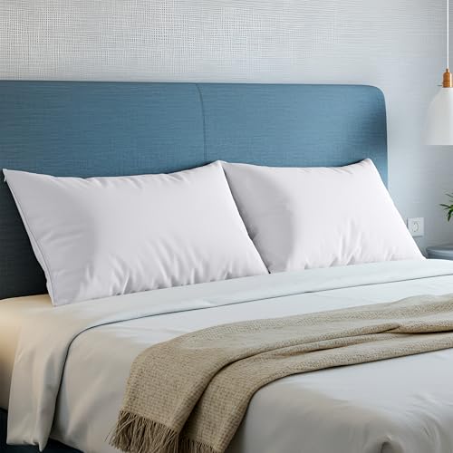 Set of 4 Pillow Protectors with Zipper Toddler Size, Bed Bug and Dust Mite Proof Pillow Covers, Ultra Soft Pillow Encasements, Moisture Wicking and Waterproof Pillow Cases by Utopia Bedding (White) - size: Toddler (Pack of 4)