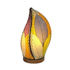 Eangee Home Design Leaflet Table Lamp Multi Shade Made of Real Cocoa Leaves 5 Inches Length x 7 Inches Width x 14 Inches Height (647 t m) - color: Multicolor