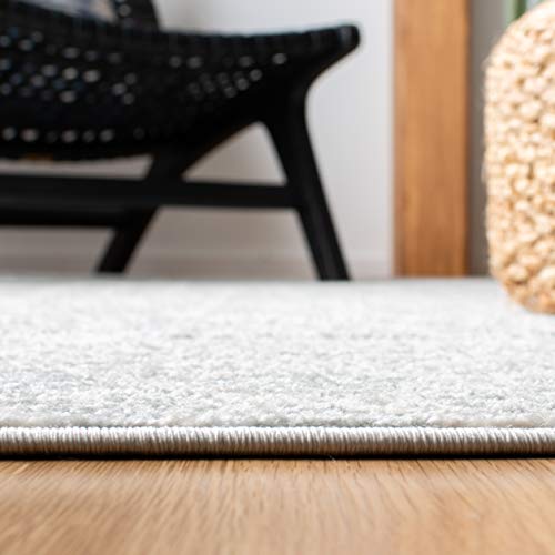 SAFAVIEH Tulum Collection Accent Rug - 2' x 5', Light Grey & Ivory, Moroccan Boho Distressed Design, Non-Shedding & Easy to Clean, Ideal for Front Door, Kitchen, Entryway, Foyer (TUL270F) - color: Light Grey/Ivory, size: 2' x 5' (Rectangular)