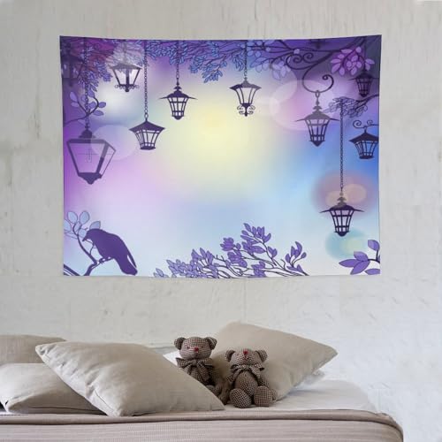 Houselerax Gothic Crow Tapestry,Black Birds Crow Gothic Dark Witchy Wall Hanging Decor Tapestries for Bedroom Living Room 60"x40" - color: Gothic-2, size: W60xL40in
