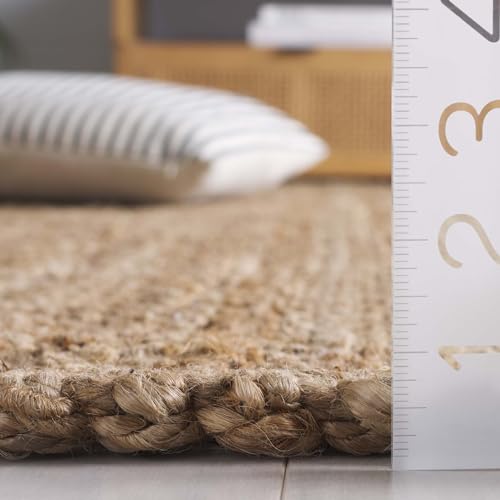 SAFAVIEH Natural Fiber Collection Accent Rug - 4' x 6', Natural, Handmade Jute, Ideal for The Living Room, Bedroom, Dining Room (NF402A-4) - size: 4' x 6' (Rectangular)
