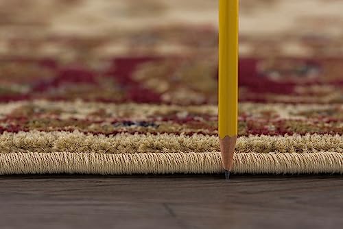 5x7 Area Rug for Living Room, Dining Room, Bedroom, Entryway | Alfombras para Salas | Traditional, Oriental | Indoor | Ivory 5'3'' x 7'3'' - color: Ivory - Sariya, size: 5'3" x 7'3" (Rectangular)