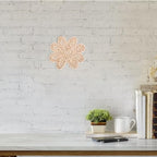 STOBAZA Woven Flower Wall Decor Boho Wall Basket Flower Shape Seagrass Woven Hanging Art for Farmhouse Bedroom Living Room Decoration