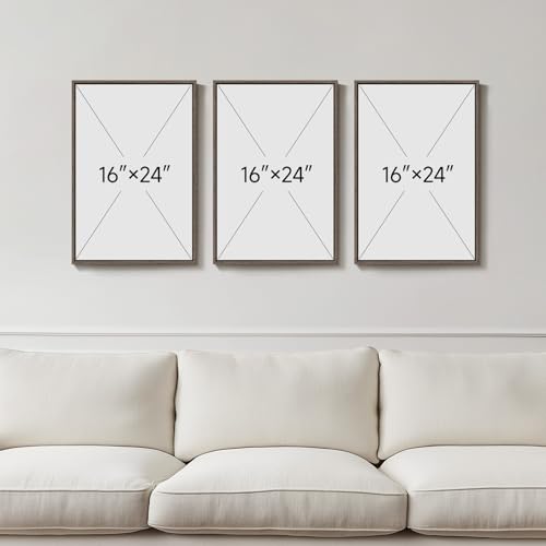 Framed 3D Wood Mountain Textured Wall Art for Living Room, 3 Piece Farmhouse Modern Wood Artwork for Walls, Landscape Mountain Forest Sun Wall Art Decor for Home Office Bedroom Hallway, 16x24 Inch - color: Neutral Blue White, size: 16" W x 24" H x 3Pcs