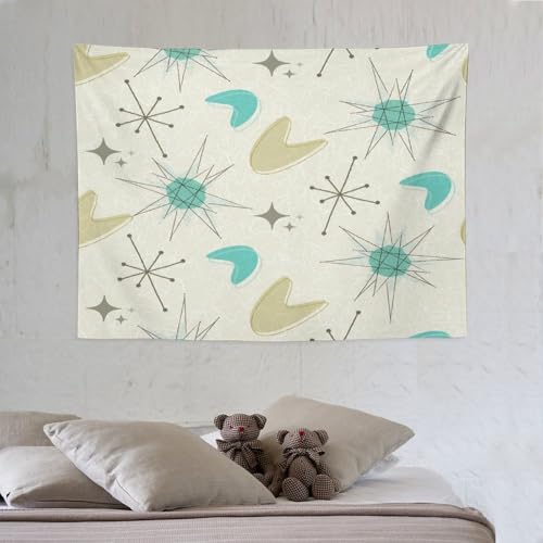 Bohemian Mid Century Tapestry, Modern Atomic Abstract Geometric Pattern Tapestries Home Decor for Living Room Bedroom Decoration 40in Wx30in H (102×76cm) - color: Bohemian Tapestry-2, size: 40in"Wx30in"H (102×76cm)