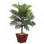Nearly Natural Areca Palm with Wicker Basket Silk Plant