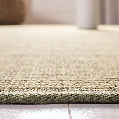 Martha Stewart x SAFAVIEH Area Rug Collection - 2'3" x 8' Runner, Green, Sisal & Jute, Farmhouse Style, Ideal for Living Room, Bedroom, Foyer, Hallway (MSR9501Y) - color: Green, size: 2'3" x 8' (Runner)