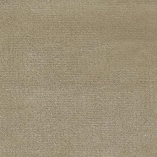 HomePop 28" Button Tufted Velvet Round Storage Ottoman - Fawn Velvet - color: Fawn Velvet