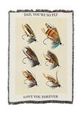 Pure Country Weavers Dad so Fly Blanket - Gift Tapestry Throw Woven from Cotton - Made in The USA (50X60) - color: Dad So Fly, size: 50x60