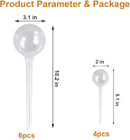 Plant Automatic Watering Devices, Clear Plastic Self-Watering Bulbs Flower Automatic Watering Device While Away Garden Waterer for Plant Indoor Outdoor