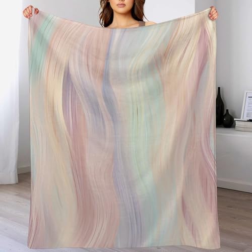 Fashion Gradient Blanket, Modern Abstract Art Colorful Pink Painting Strokes Pattern Soft Warm Cozy Plush Flannel Covers for Livingroom Bedroom Couch Chair Camping Travel Home Decor Tapestry 30x40in - color: Abstract-14, size: 30W" x 40L"