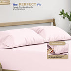 THREAD SPREAD 100% Cotton Pillow Cases Queen Size Set of 2 - Luxury 400 Thread Count Queen Pillow Cases (Blush), Soft Cooling Breathable Hotel Cotton Pillowcases, Fits Standard Pillows - color: Blush, size: Queen - Pack of 2