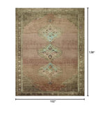 Loloi Magnolia Home by Joanna Gaines Sinclair Collection SIN-06 Clay/Tobacco 8'-6" x 11'-6", .25" Pile Height, Machine Washable, Area Rug - color: Clay / Tobacco, size: 8'6" x 11'6" (Rectangular)