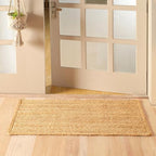 Handwoven 2.3x4ft Rectangle Jute Area Rug Natural Rug Solid Farmhouse Rug for Bedroom Living Room Dining Room Office and Kitchens - size: 2'4" x 4' (Rectangular)