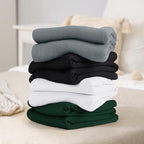 Utopia Bedding Knit Blanket King Size (90x102 Inches, White) Soft Lightweight Jersey Breathable Sweatshirt Blanket for Bed,Couch & Sofa - color: White, size: King