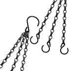 Heybe 20 Inch Hanging Basket Chain, 3 Point Hanging Chains with Hooks for Pot Planters Bird Feeders Lantern Lamp,Extended Hangers for Hanging Badkeys(20 inch,3 Point) - size: 20 inches, style: 3 point