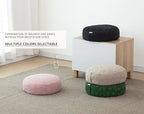 Meditation Cushion, Comfortable Meditation Pillow with Peacock Feather Jacquard Cover. Buckwheat Hull Filled Zafu Floor Pillow 16 * 16 * 5 in - color: Pink