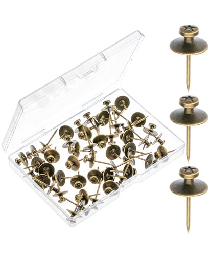 Mr. Pen- Double Headed Picture Nails, 50 Pack, Bronze, Tacks for Wall Hangings, Pins, Thumb Tacks, Picture Hangers - color: Bronze, size: 50 Pack