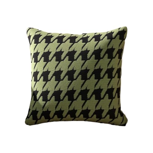 Soft Flannel Lightning Pattern Pillow Covers Decorative Throw Cushion Case for Sofa Couch Living Room with Hidden Zipper - color: Green01