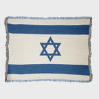 Pure Country Weavers Israel Flag Blanket - Gift Tapestry Throw Woven from Cotton - Made in The USA (69x48) - color: Israel Flag