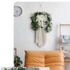 Large Macrame Wall Hanging, 88 * 26cm/34''*10'' Bohemian Style Art Decor, Linen Tapestry For Home/Bedroom/Wedding Decoration, Bohemian Home Decoration, Large Macrame Art Backdrop